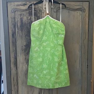 Lilly Pulitzer strapless tie front dress